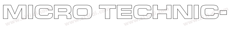 Micro Technic字体转换